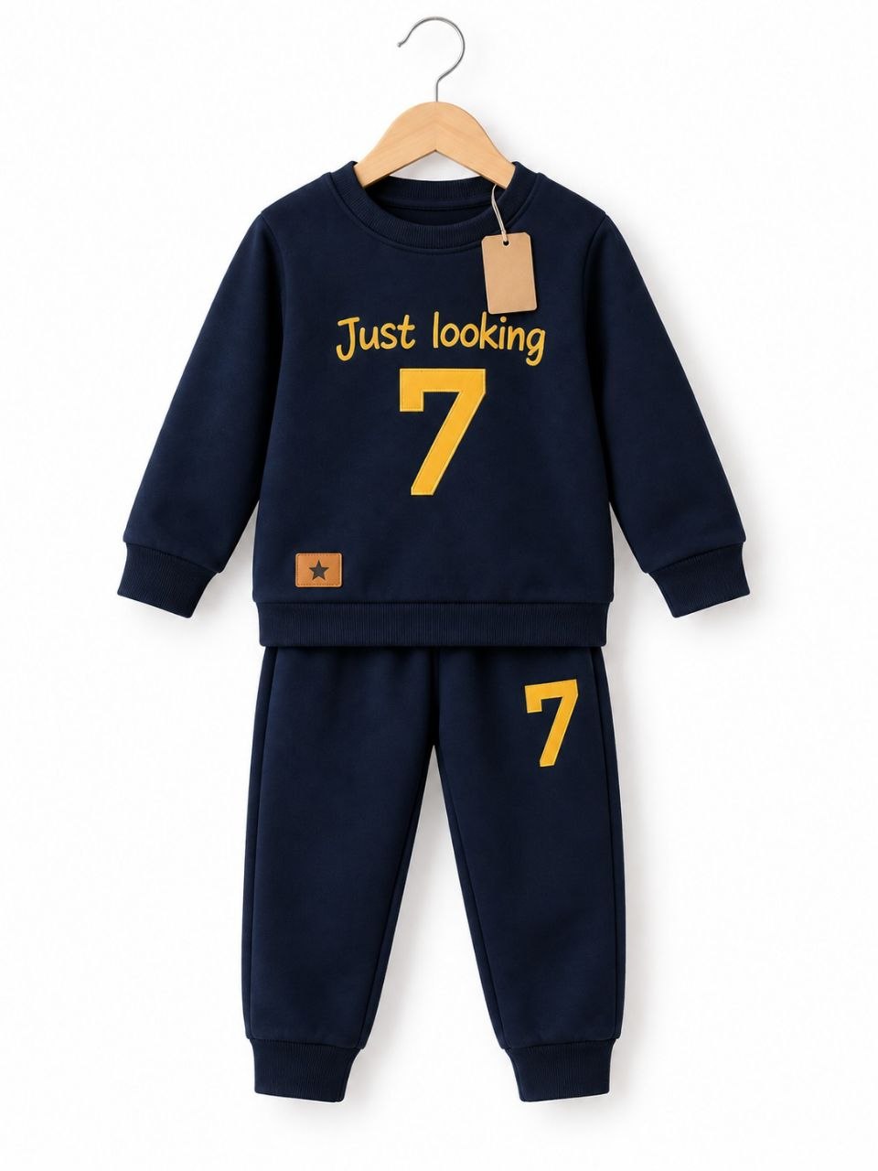 Navy Just Looking Kids’ Sweatshirt Set (3M-12yrs)