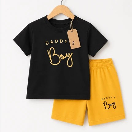 Boys Daddy’s Boy T-Shirt & Shorts Set (3mths-6yrs)