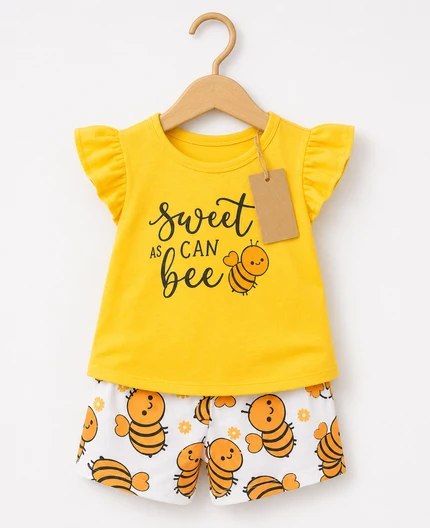 Yellow Bee Girls Set (3mths-6yrs)