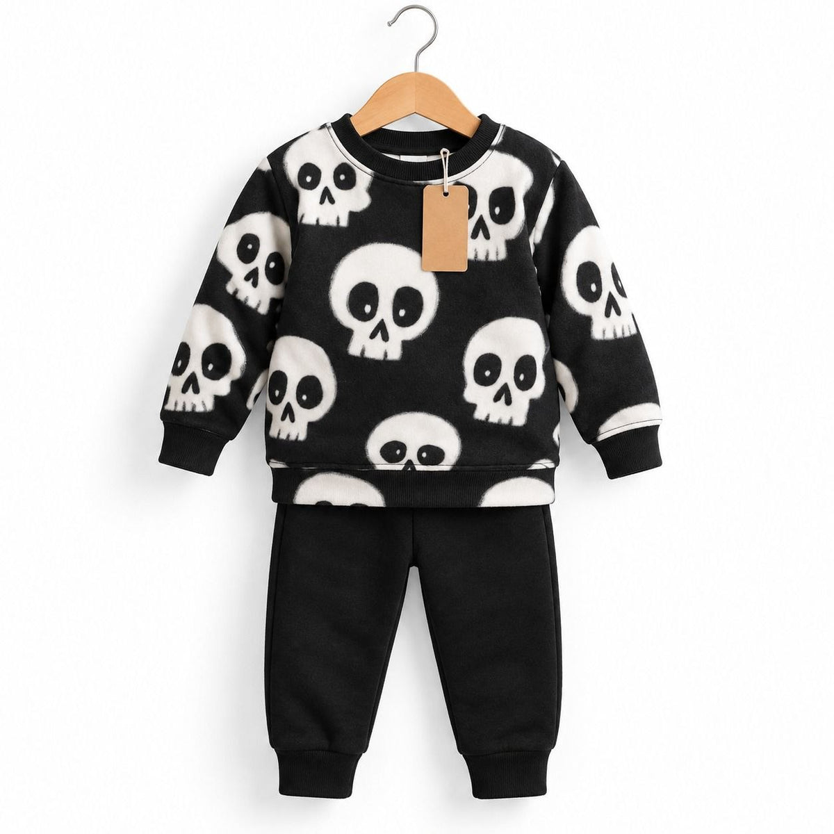 Black Skull Print Children’s Tracksuit (3M-8yrs)