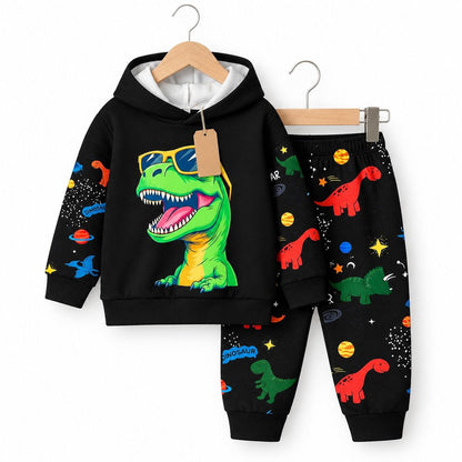 Dinosaur Space Kids’ Hoodie Set (3M-8yrs)